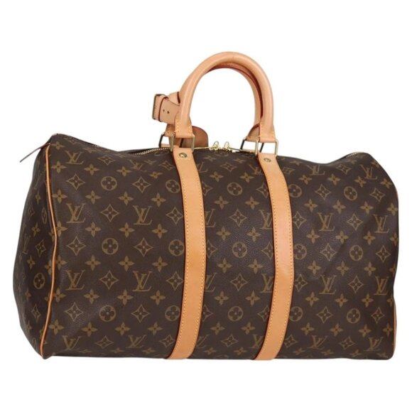 LOUIS VUITTON Monogram Keepall 45 Boston Bag M41428 LV Auth 138961A - Picture 1 of 16